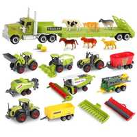 Великий набір машинок трактор,комбайн,техніка  FARMER з тваринками