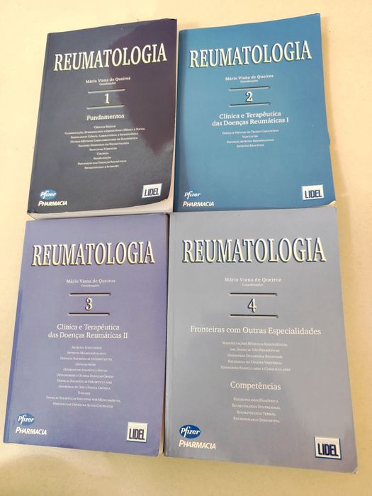 Livros Medicina: Reumatologia - Mário Viana de Queiroz (4 Volumes)