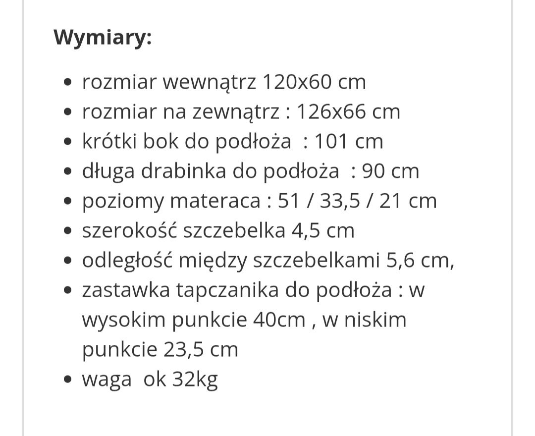 Łóżeczko dziecięce formy ARUS