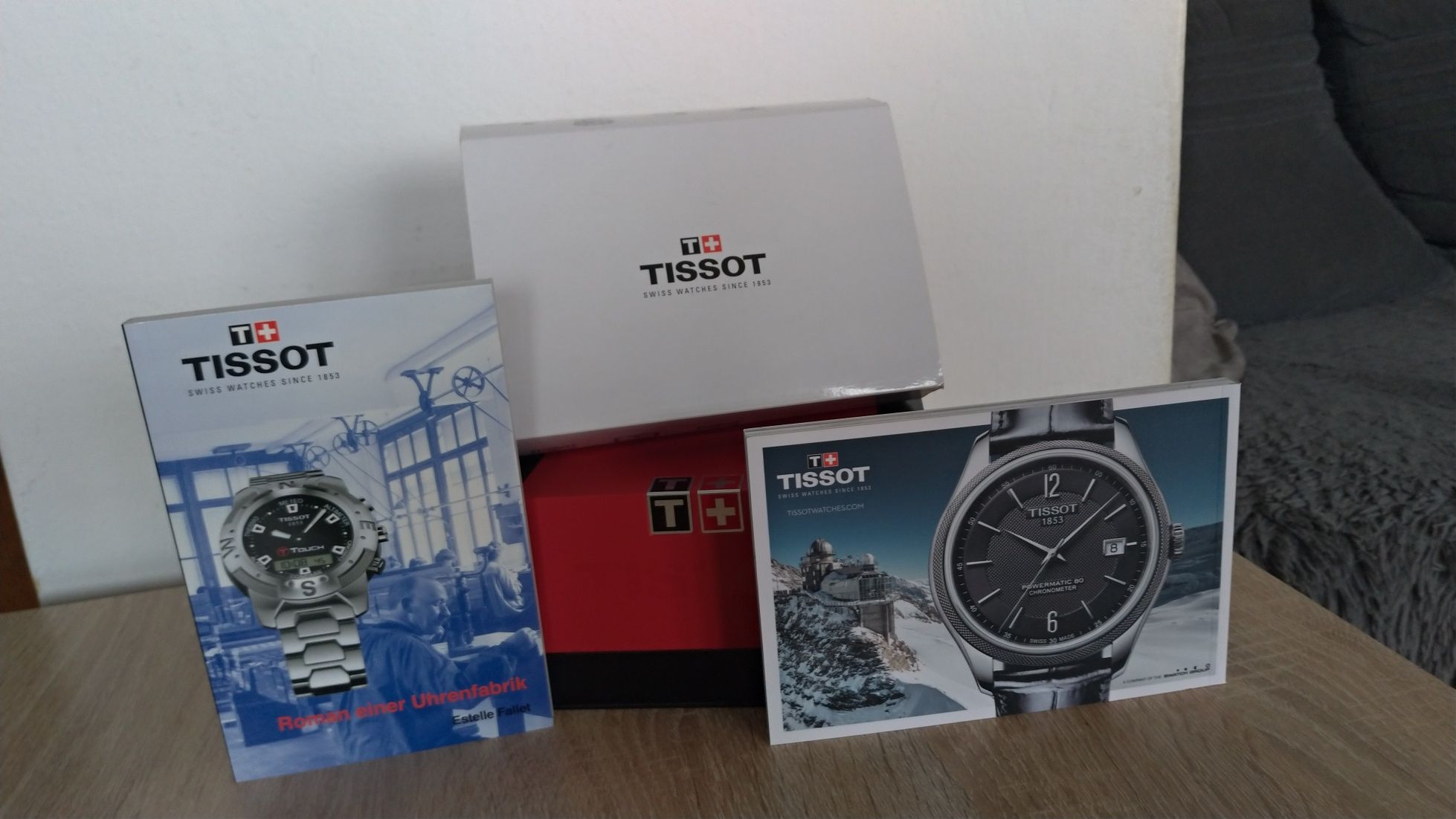 Pudełko na zegarek firmy Tissot
