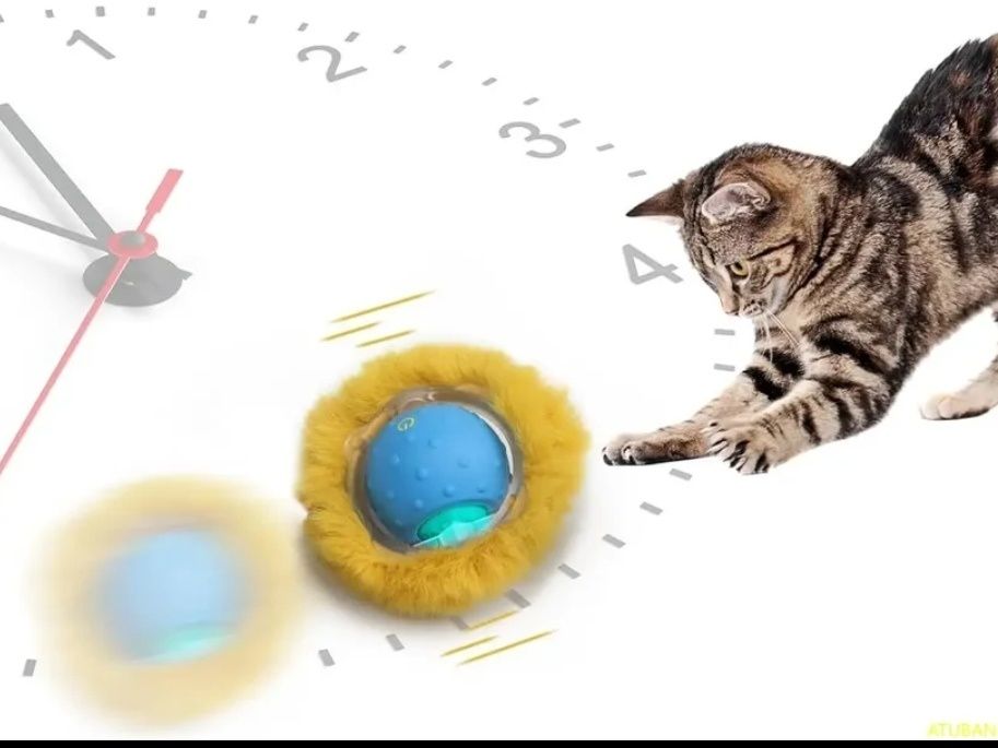 Інтерактивна автоматична розумна іграшка для котів кулька що їздить