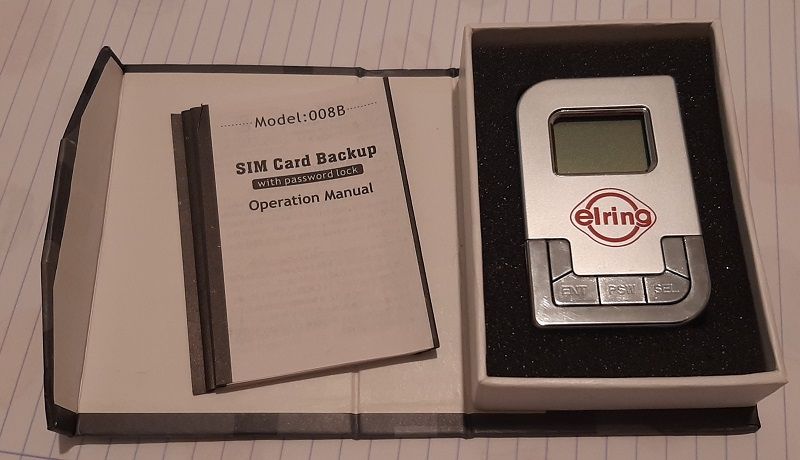 Copia SIM card backup device