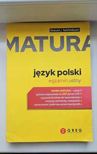 Książka MATURA język polski - egzamin ustny (wydawnictwo GREG)