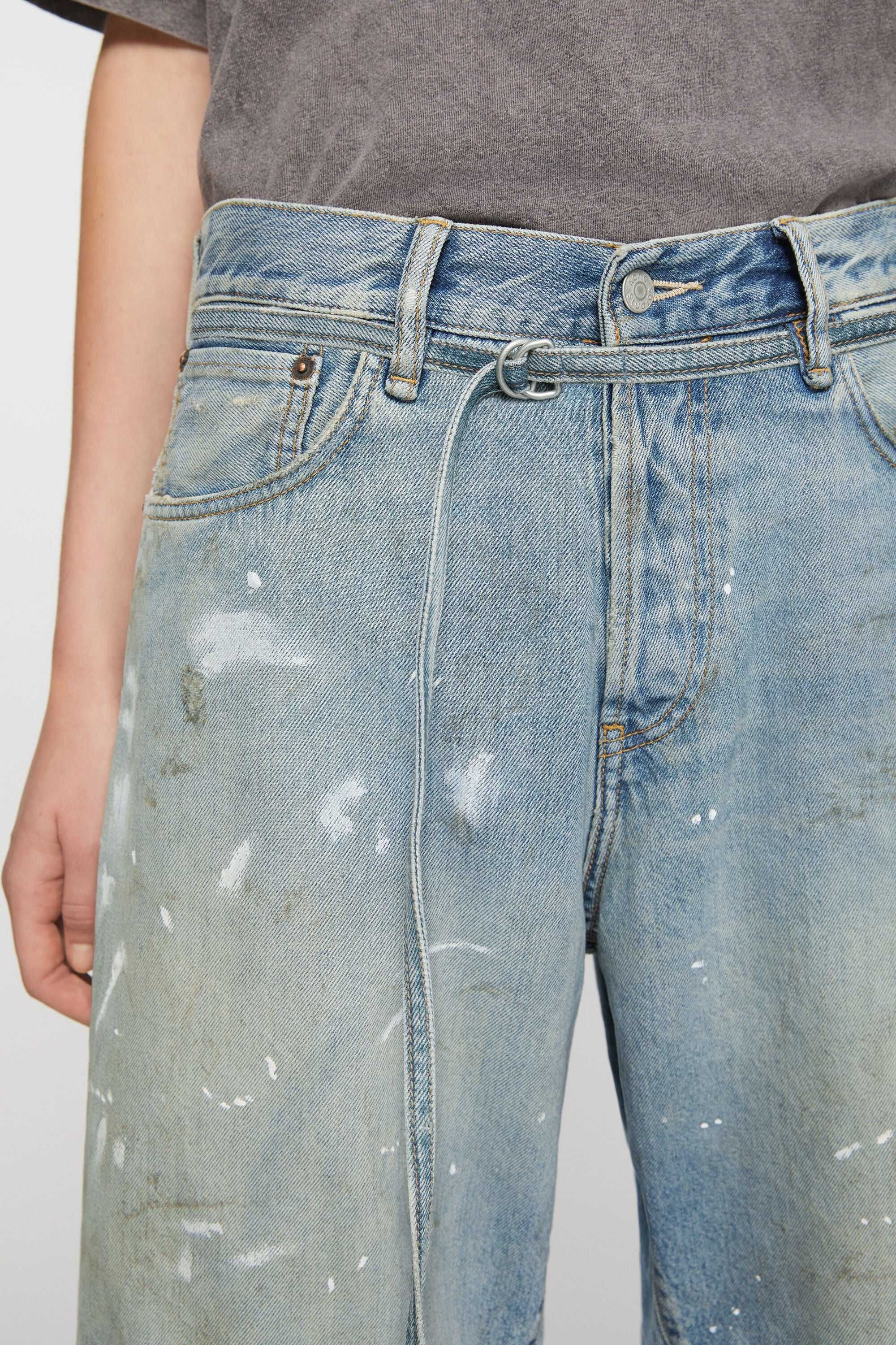 Шорти Acne Studios Loose-Fit Denim Shorts Blue