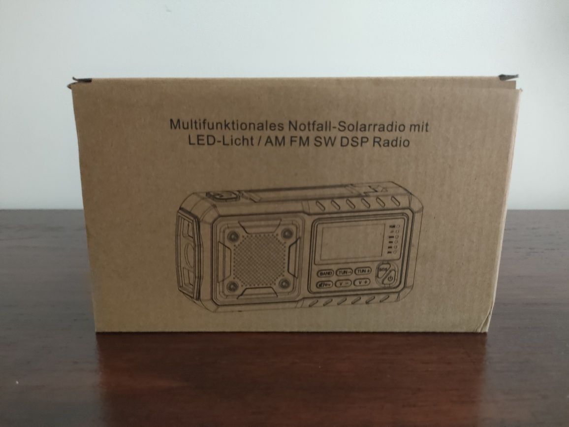 Nowe awaryjne Radio korbowe z panelem solarnym