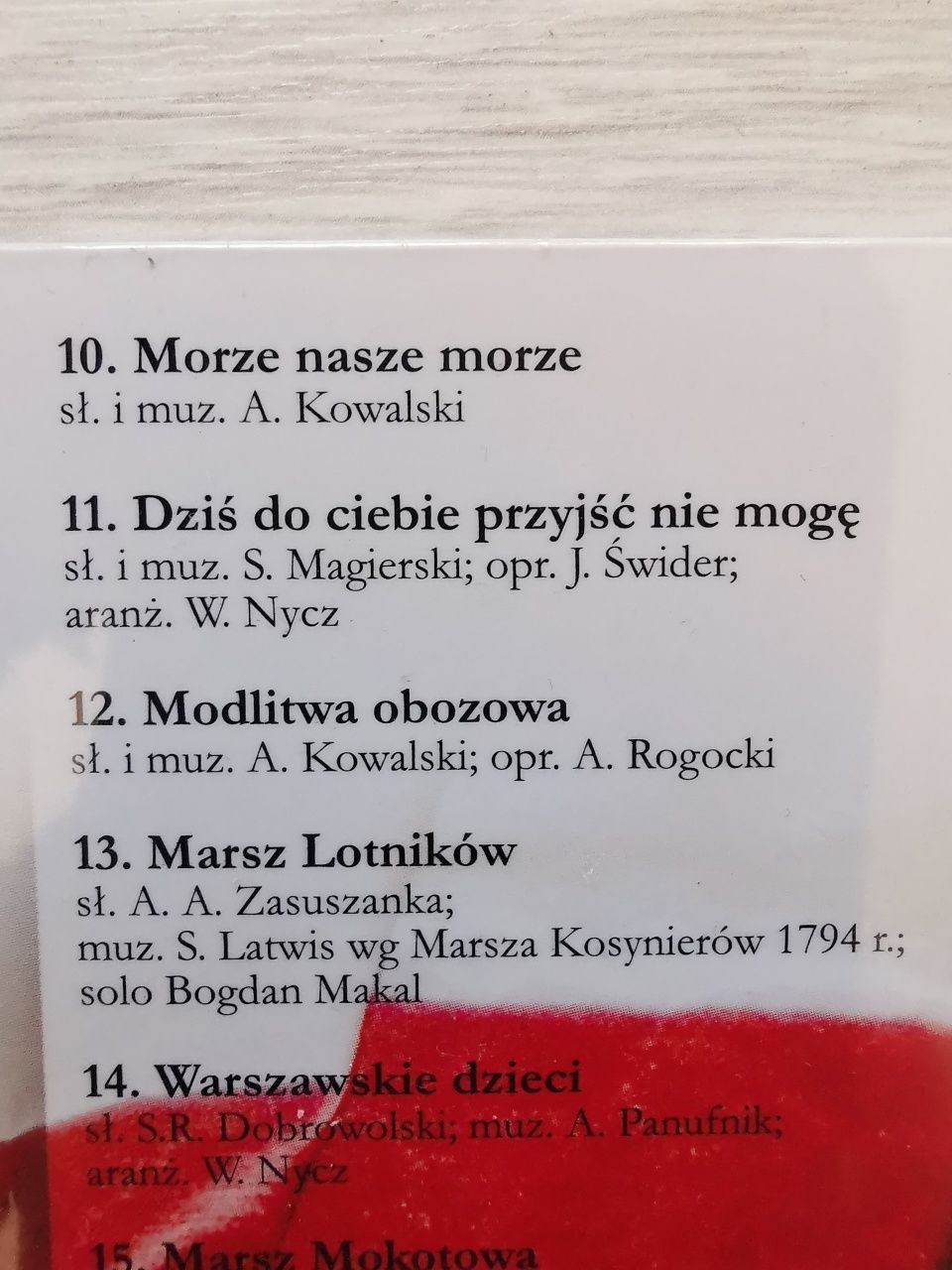 Płyta CD Pieśni patriotyczne Bo wolność krzyżami się mierzy