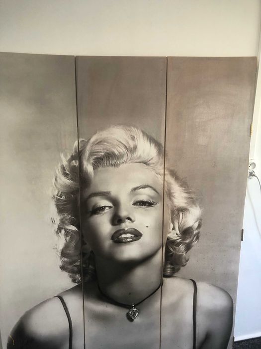 Parawan z Marilyn Monroe Sepia w stylu Retro