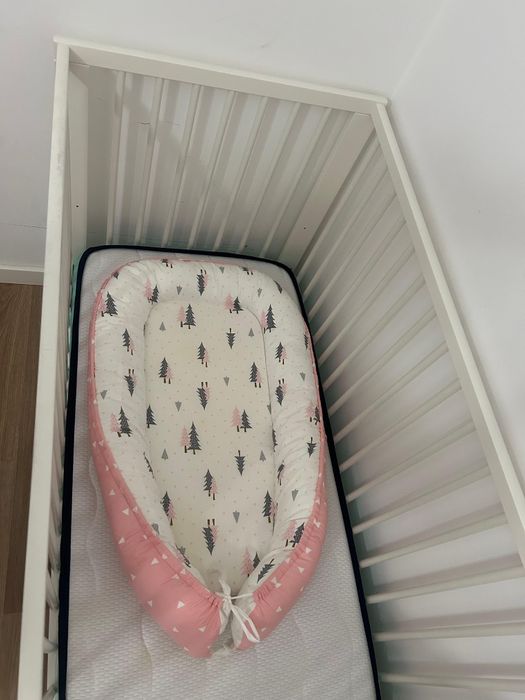 Berço ikea + colchão ortopédico + ninho redutor