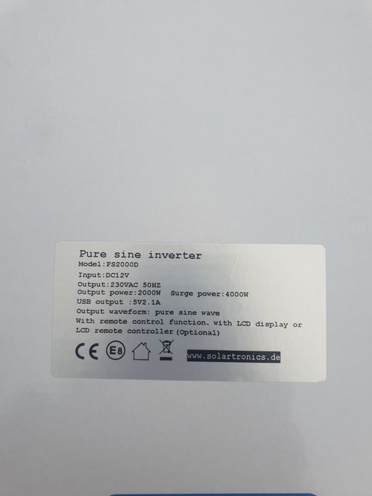 Продам інвертори на 4000w, 3000w, 2500w, 2000w, 1500w, 1000w