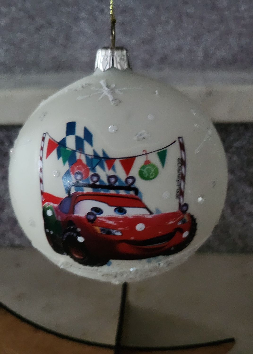 Bombki ręcznie malowane na stojaku