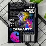 Футболка CARHARTT 404 • Чорний, Білий — 100% бавовна • Кархарт принт