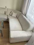 Duza narozna sofa naroznik king size z funkcja spania kremowy duzy