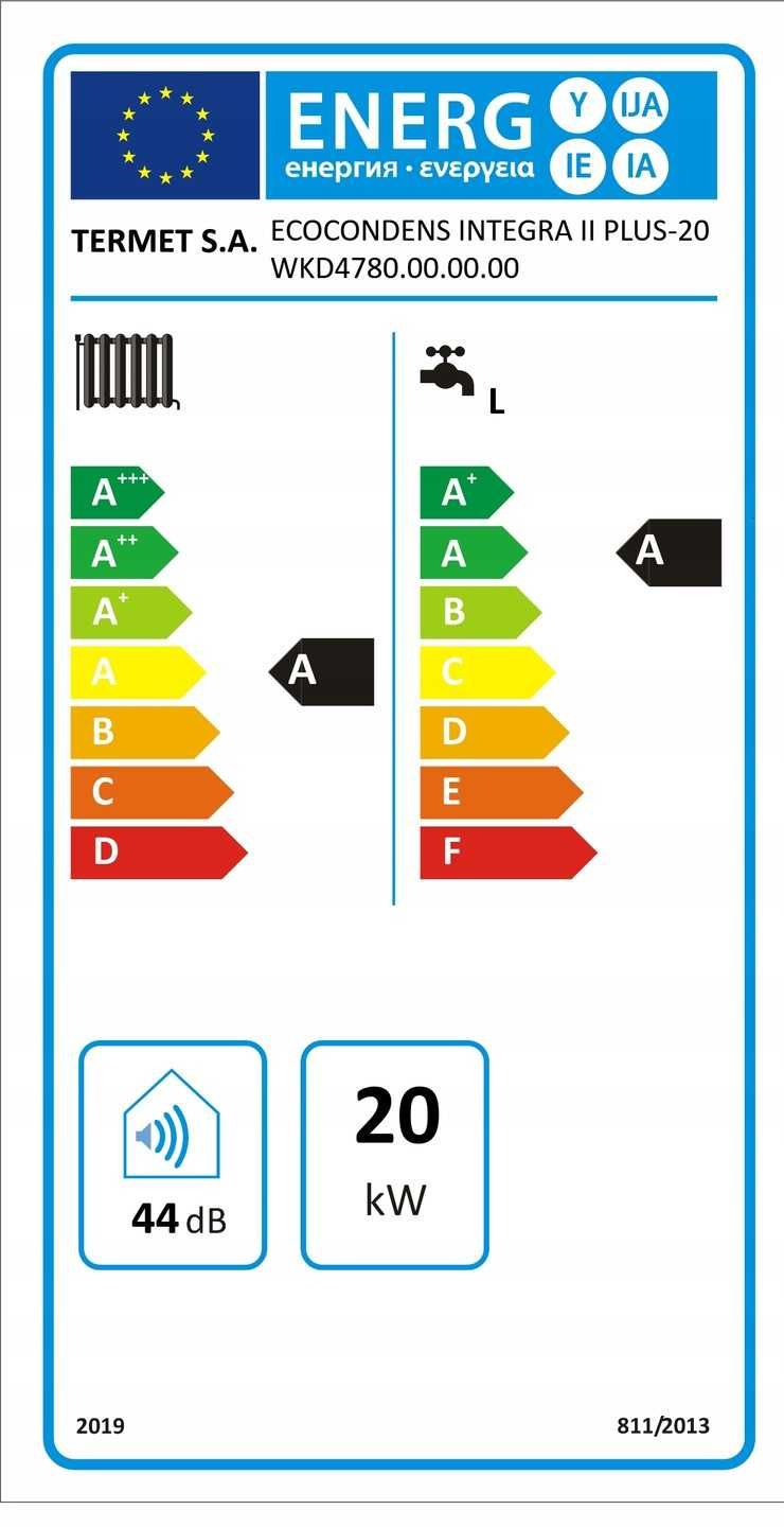 Kocioł piec gazowy TERMET INTEGRA COMFORT 20 kW wbudowany zasobnik 50L