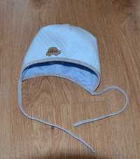 Śliczna czapka niemowlęca obwód głowy 40 cm