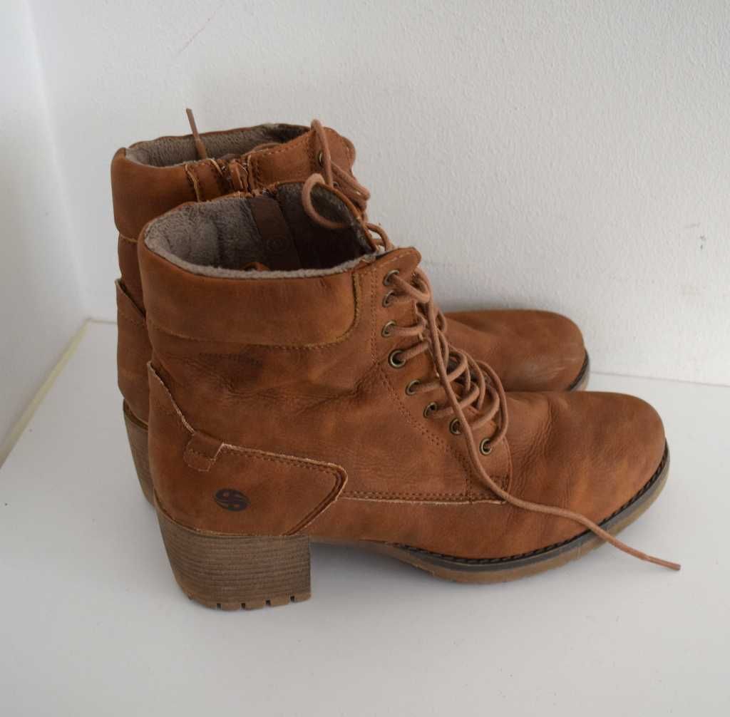 Dockers by Gerli Botki na platformie wiązane 41