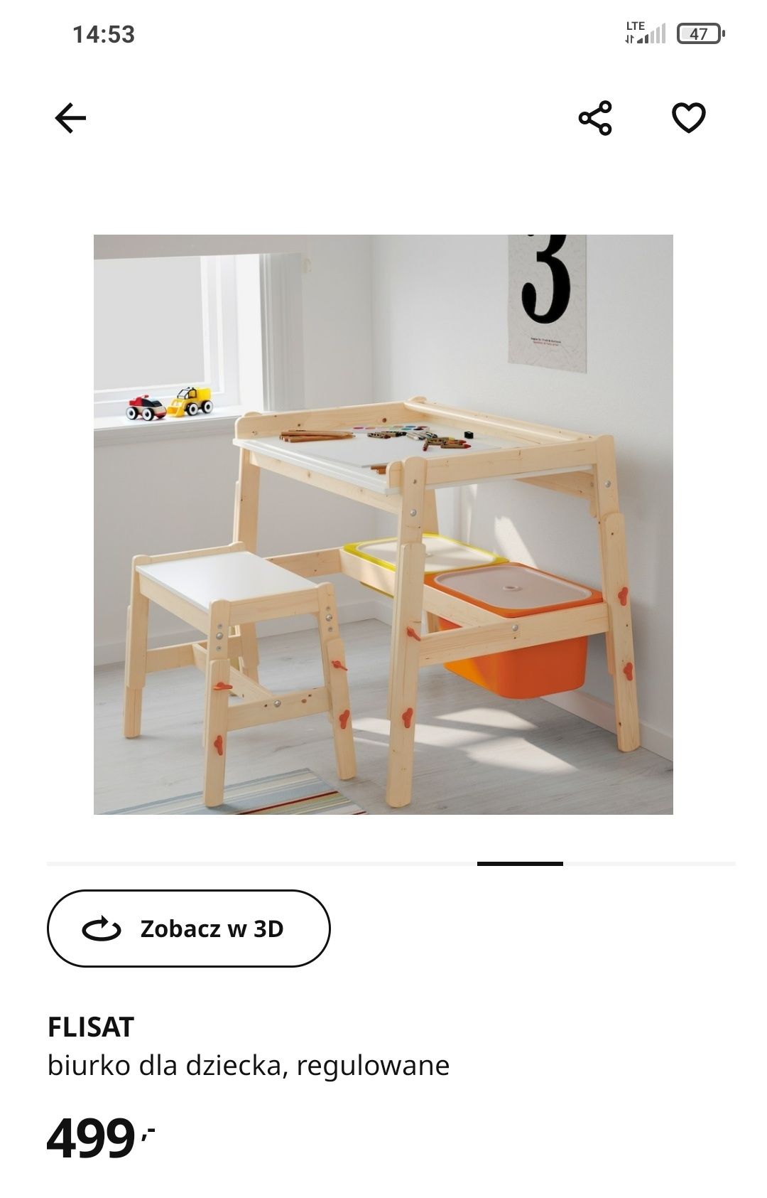 Biurko Flisat Ikea