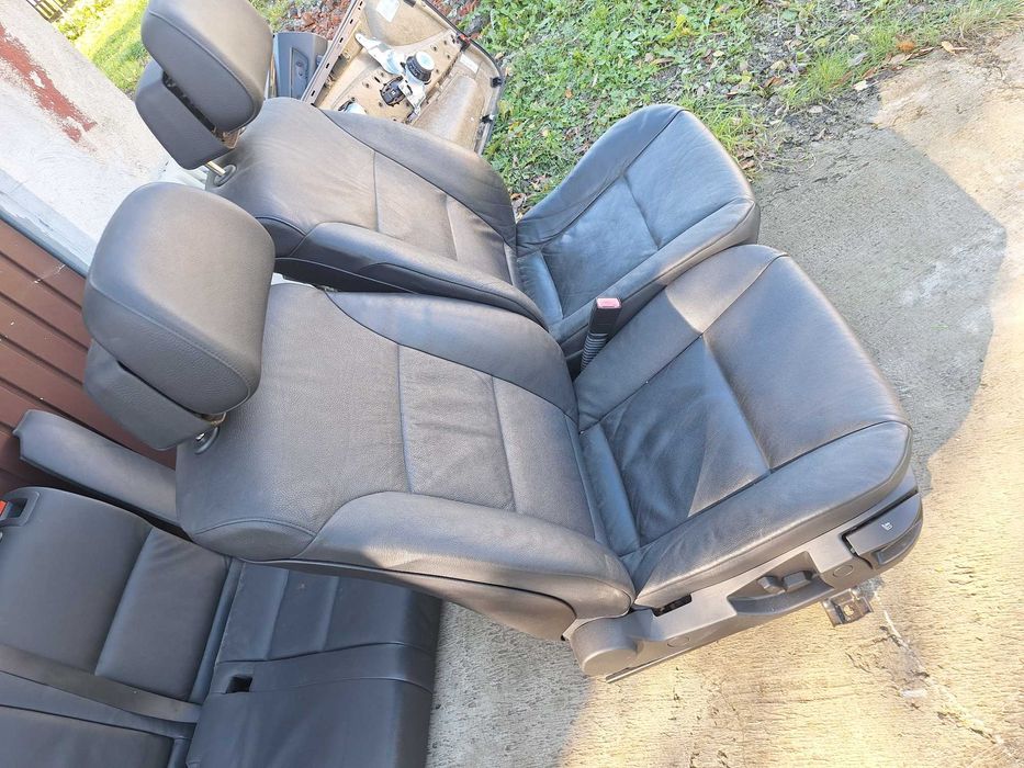 Fotele BMW E61 skóra grzane