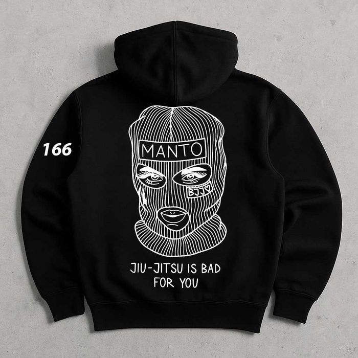 Худі MANTO Чорне — Худи МАНТО Черное — Struggle — Биг Принт