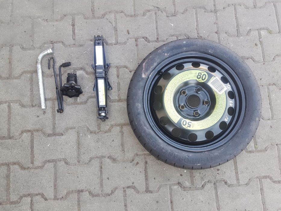 AUDI A3 8V 2012r- GOLF VI KOŁO DOJAZDOWE 16 5X112 LEWAREK