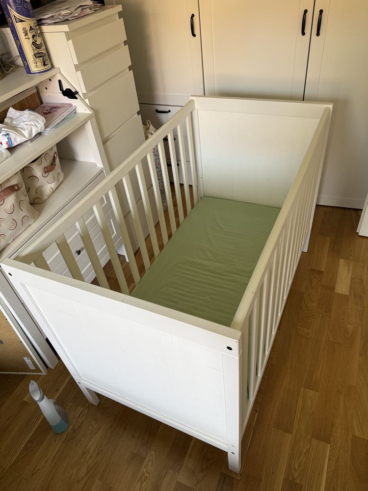 Łóżeczko niemowlęce ikea Sundvik