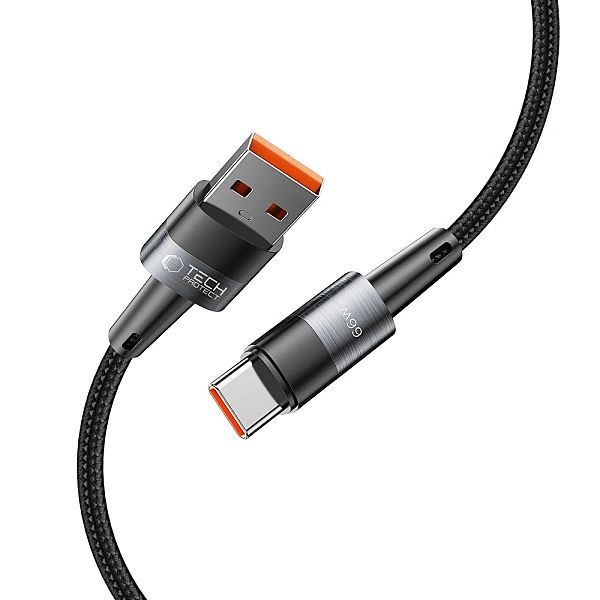 Kabel Tech-Protect UltraBoost Usb-c / Usb-a 66w 6a 0.25m - szary
