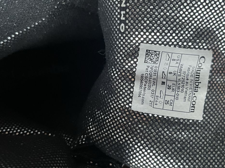 Зимові сапоги 39 розмір Columbia waterproof оригінал