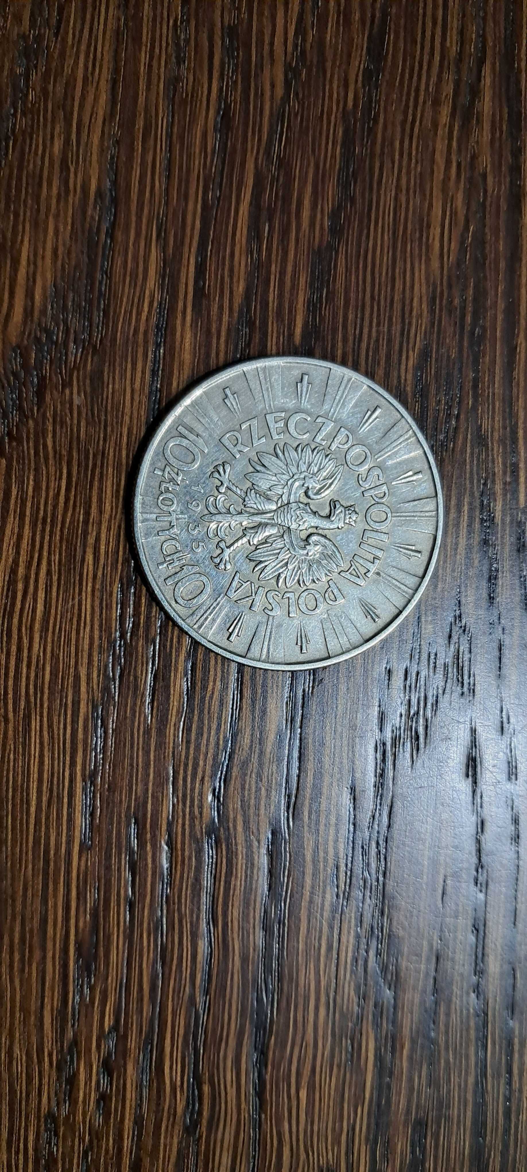 Sprzedam piękną monete 10 zl z Pilsudski.
