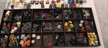 Minifiguras Lego + 250 acessórios. Ninjago, Nexo knights, Lego Movie.