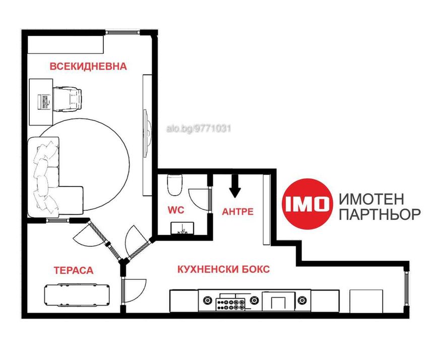Бургас, Центр, аренда однокомнатной квартиры от хозяина и без комиссии