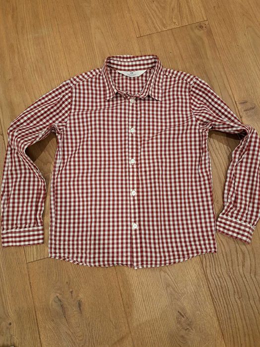 Koszula H&M 134 w kratę świąteczna na sesję