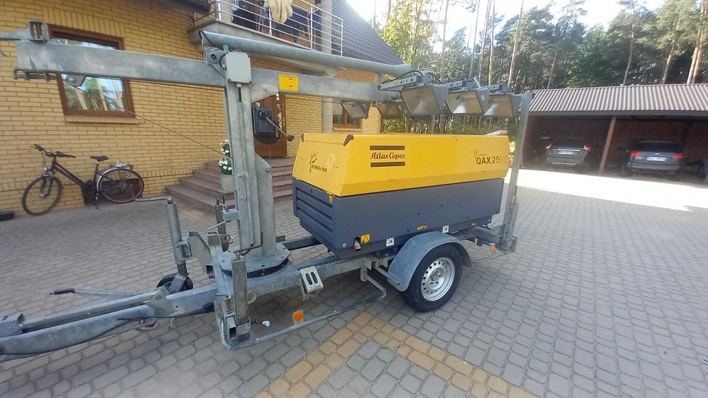 agregat prądotwórczy generator maszt atlas copco qax 20