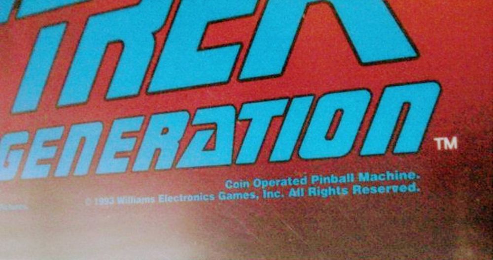 Quadro antigo Painel Original de Flippers STAR TRECK