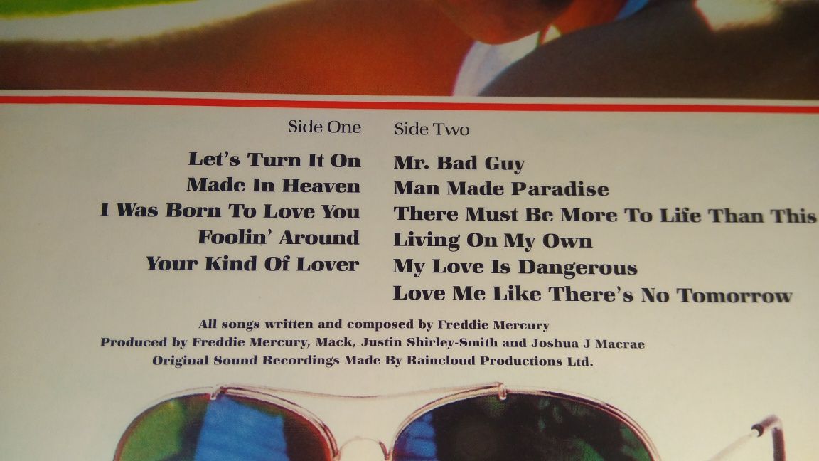 Freddie Mercury : Mr Bad Guy LP/ Виниловая пластинка /VL / Винил