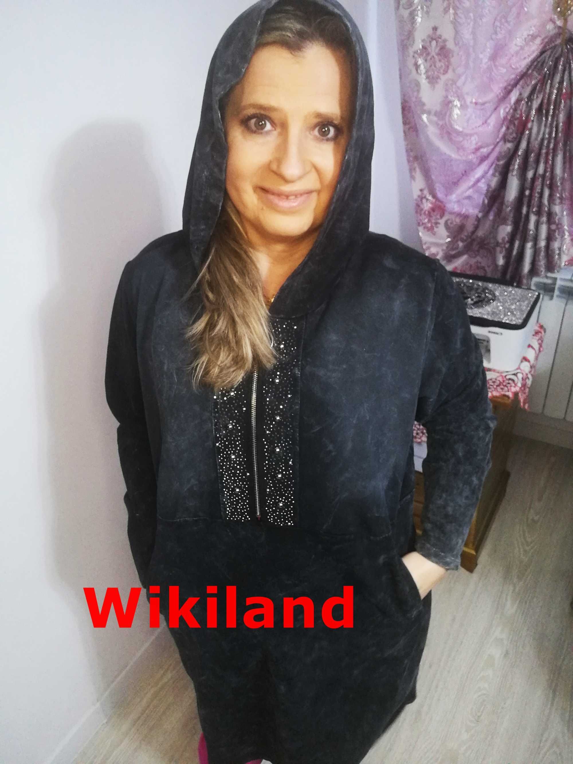 Wikiland  48 4XL * Bluza z kapturem * Sukienka * Marmur