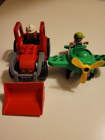 LEGO Duplo spychacz, samolot