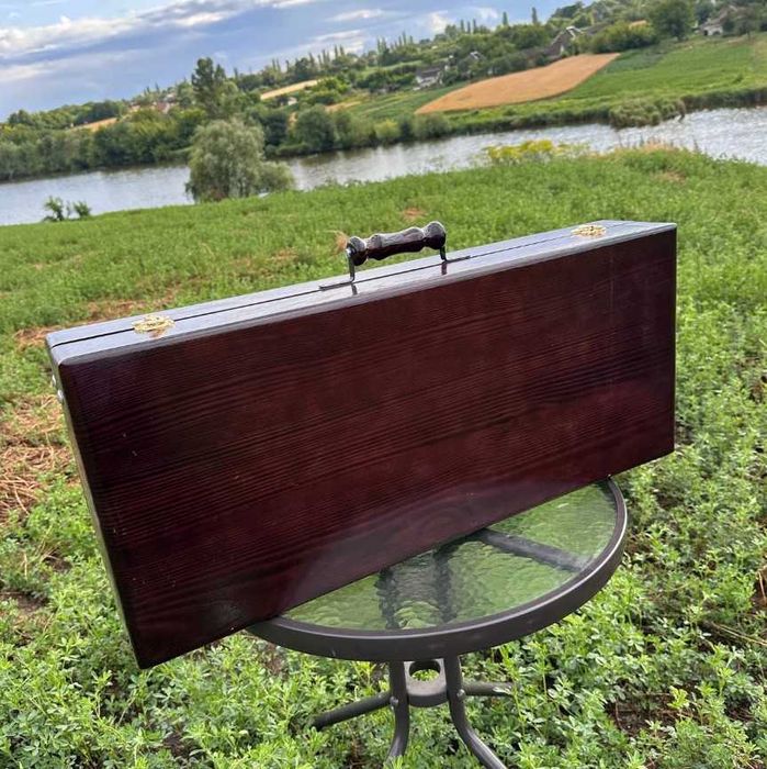 Набір шампурів ручної роботи / шампура в кейсі - подарунок чоловіку !