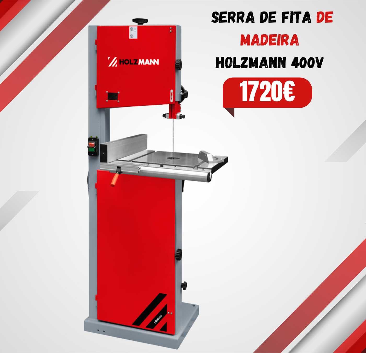 SERRA DE FITA DE MADEIRA HOLZMANN 400V Corte 220mm JL20