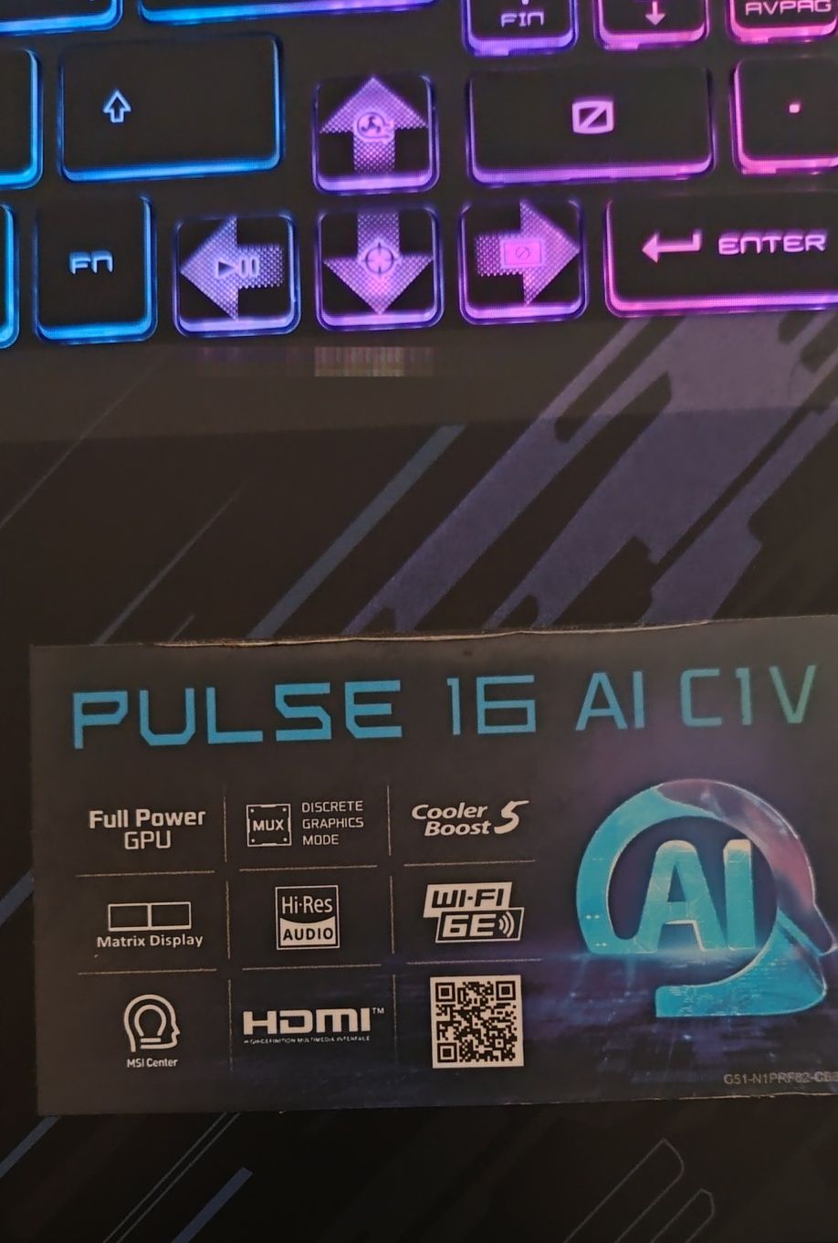 Msi pulse 16 AI VIC