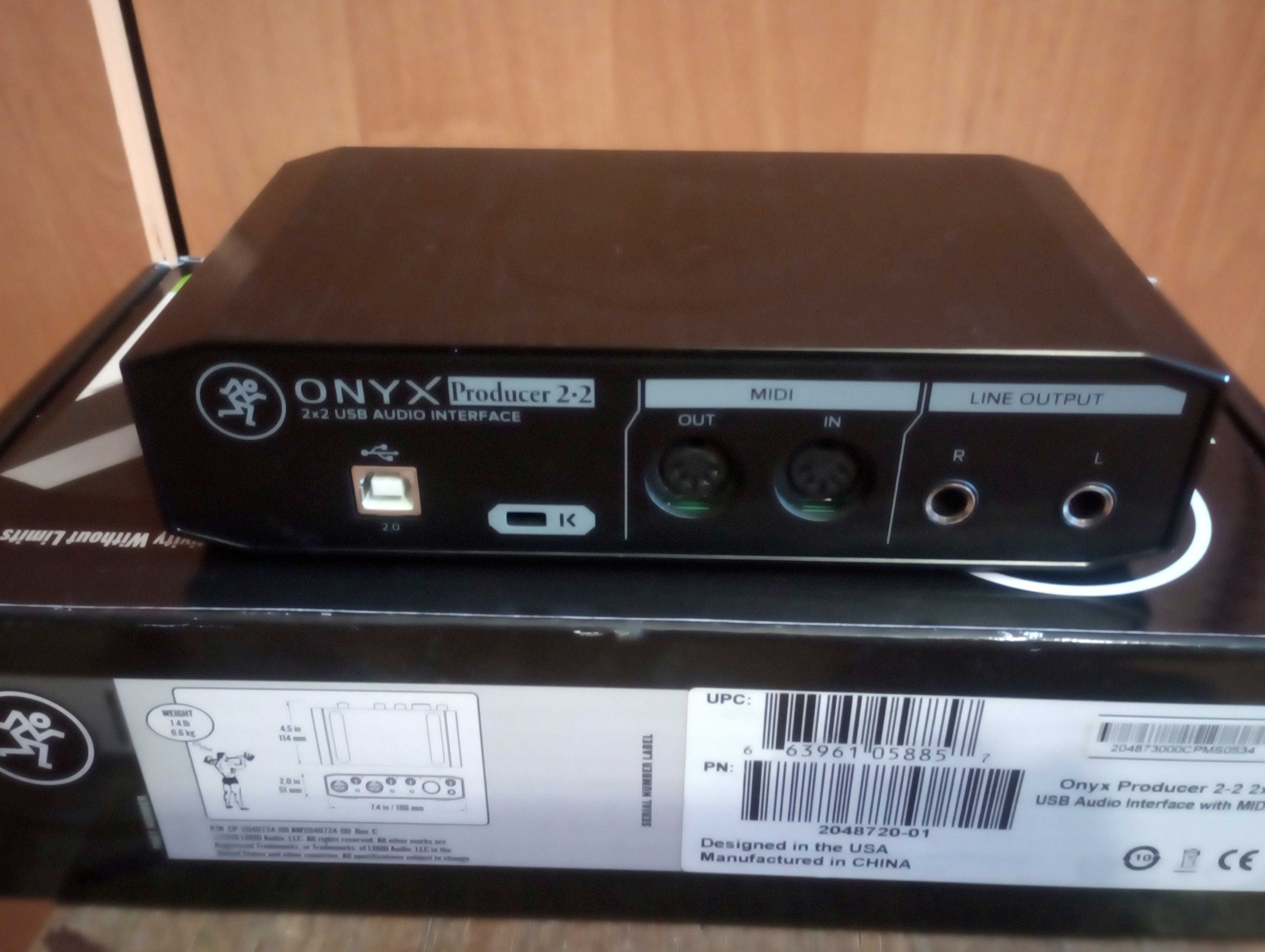 Mackie ONYX Producer2x2:interfejs audio-midi/karta dźwiękowa. Stan BDB