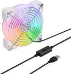 Cichy Wentylator Rgb 120mm 5v 3 Tryby Usb Cooling Silent Fan