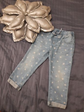 Spodnie jeansowe w gwiazdki