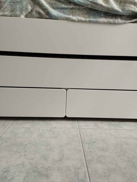 Cama Slakt Ikea com estrados e colchão incluídos