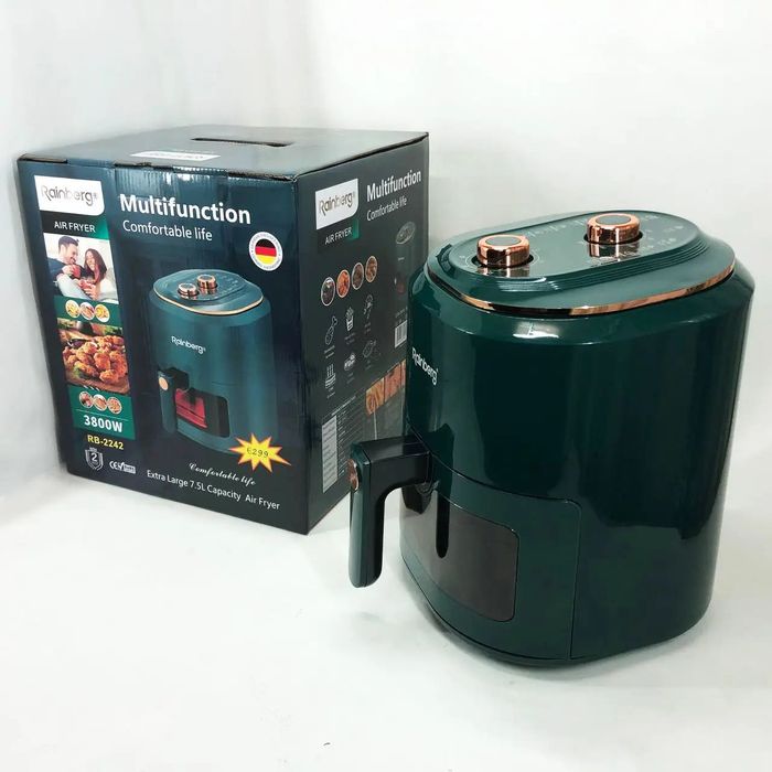 Аерофритюрниця аерогриль Rainberg RB-2242 7,5 л 3800W мультипіч