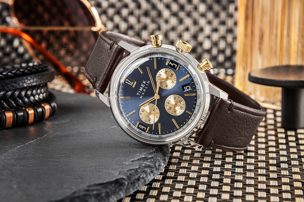 zegarek męski timex marlin® chronograph tachymeter tw2w60400 + box