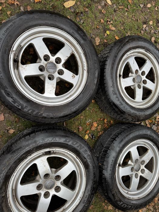 Opony 215/60 R16 dunlop zimowe +alufelgi Audi 5x112