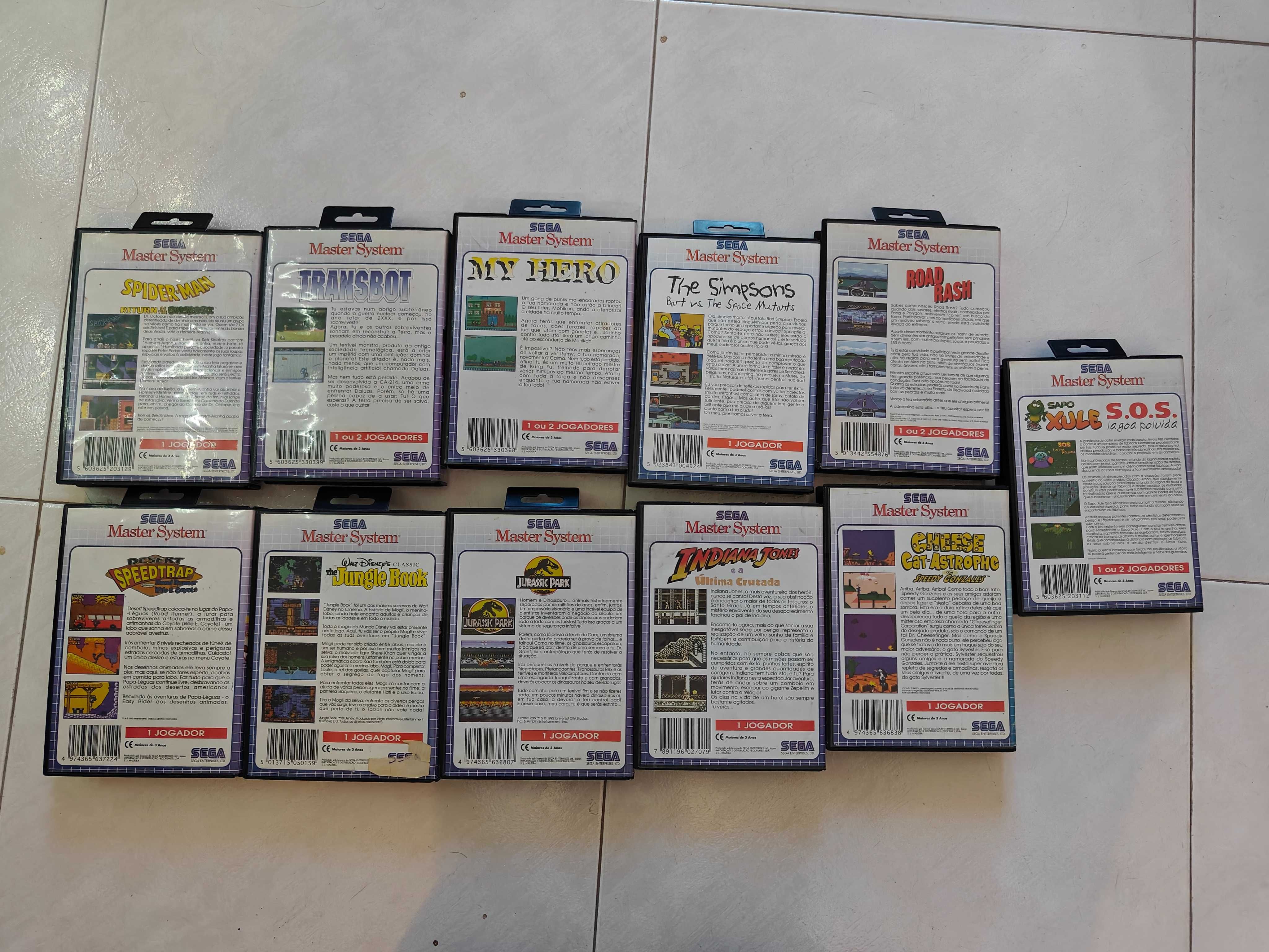 Vários Jogos Master System Purple Exclusivos Portugal!