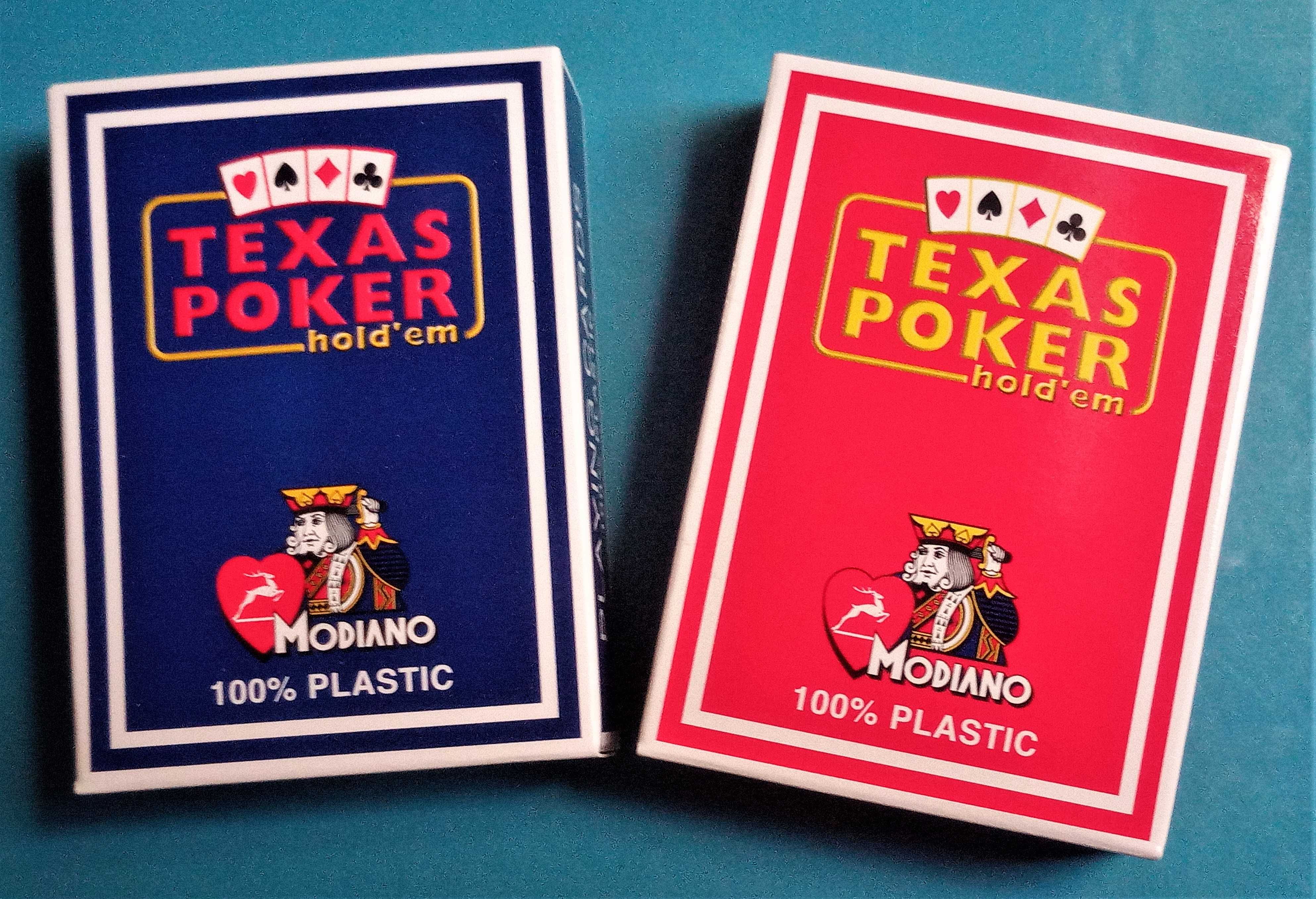 Baralho de Cartas Modiano Texas Poker Hold'em 100% Plástico