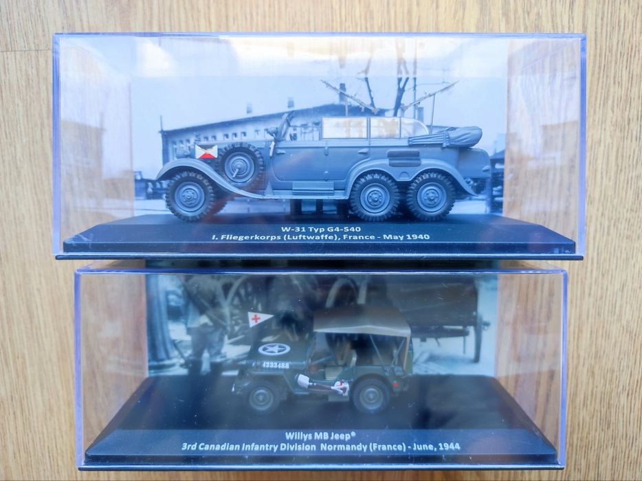 Miniaturas de Veículos Militares, à escala 1:43