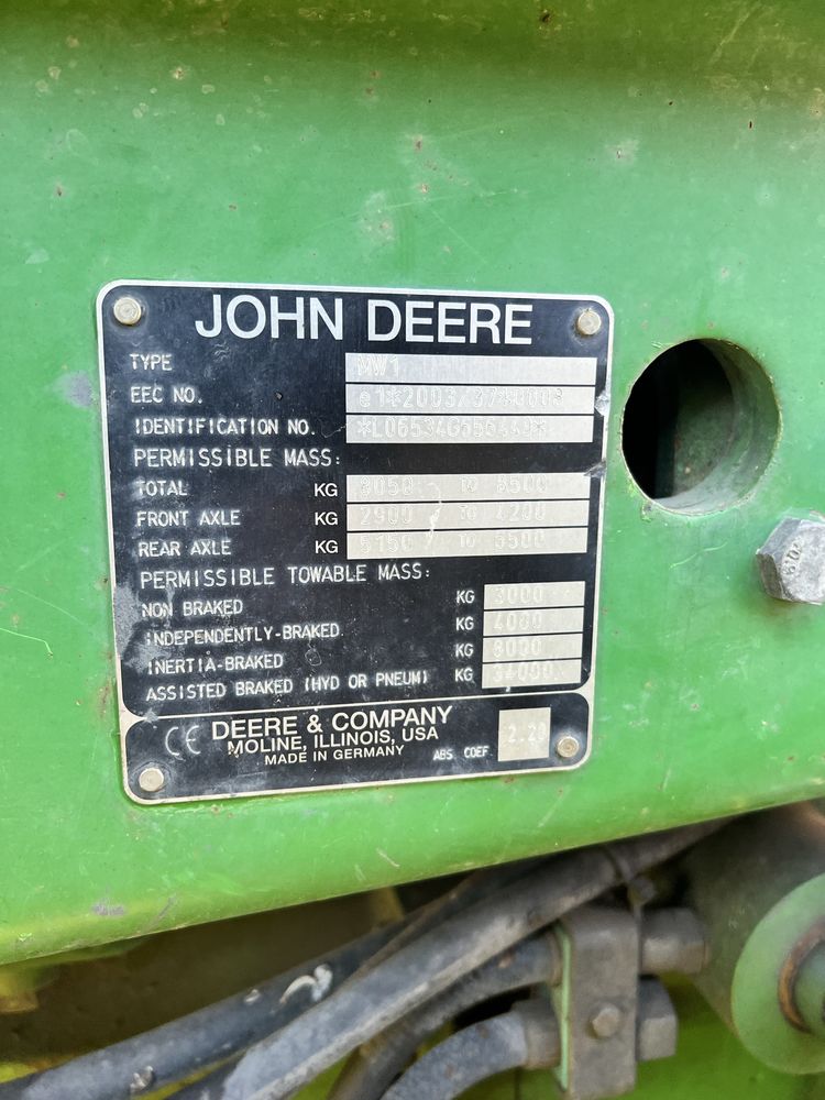 John Deere 6534 – 2010r – 4-cylindrowy w ramie 6 – 11200 mth – 130 KM
