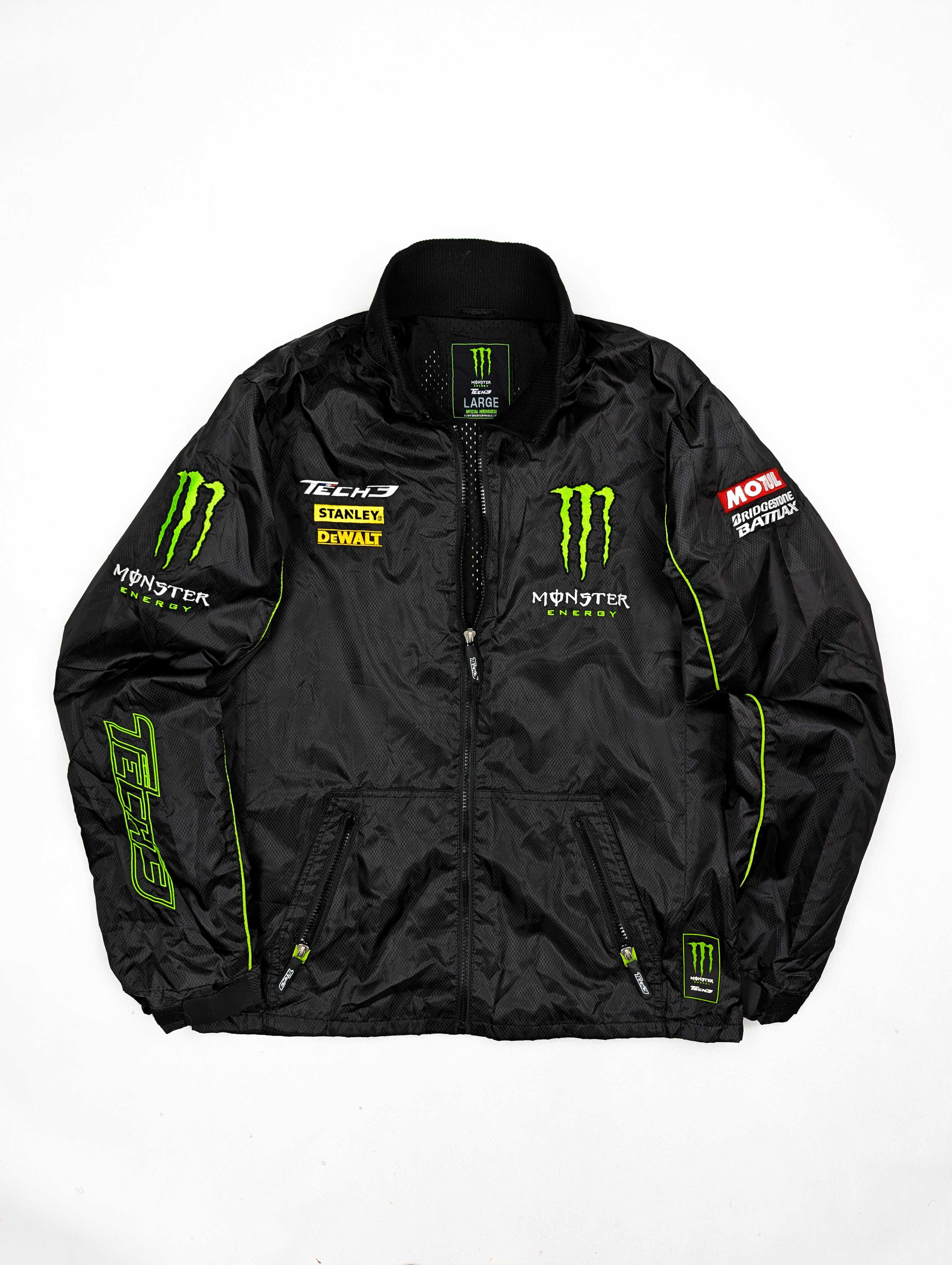 Monster Energy czarna kurtka L logo